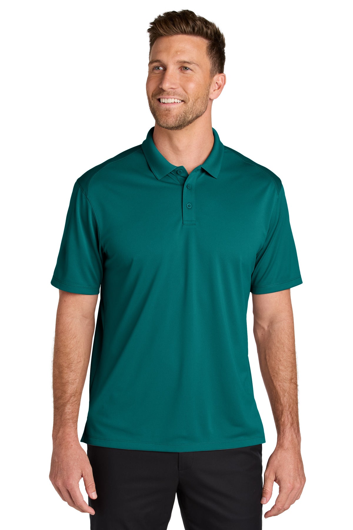 Port Authority Wearever Performance Pique Polo K240 Teal Green