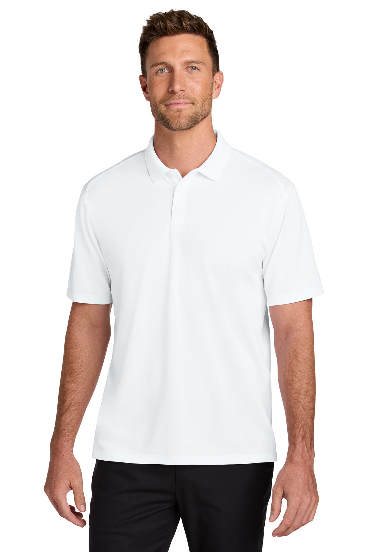 Port Authority Wearever Performance Pique Polo K240 White