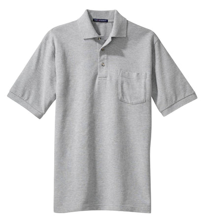 Port Authority Heavyweight Cotton Pique Polo with Pocket.  K420P Oxford