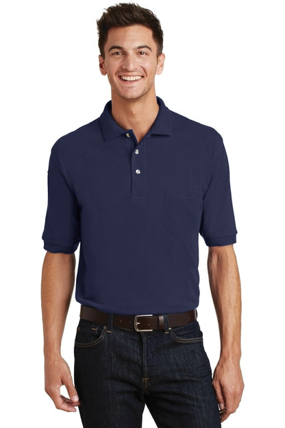 Port Authority Heavyweight Cotton Pique Polo with