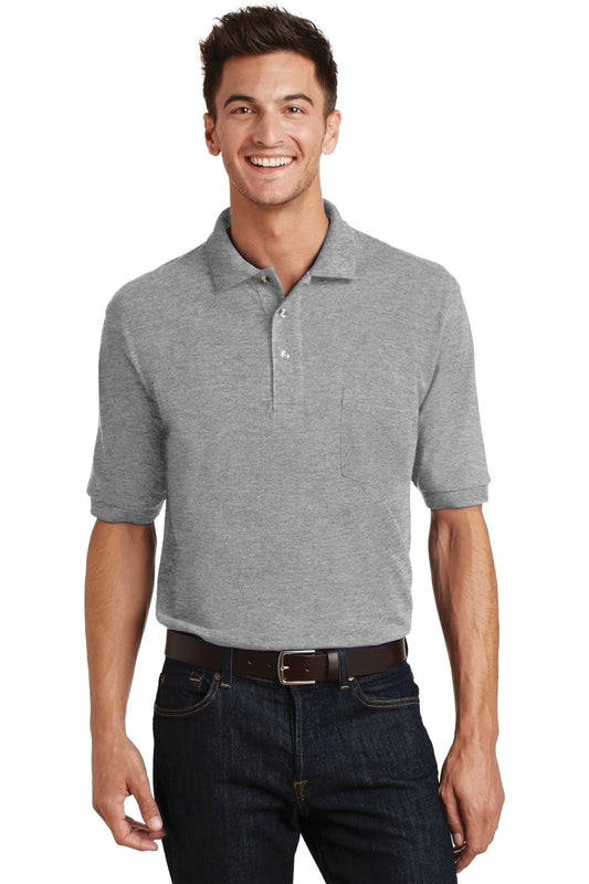 Port Authority Heavyweight Cotton Pique Polo with Pocket.  K420P Oxford