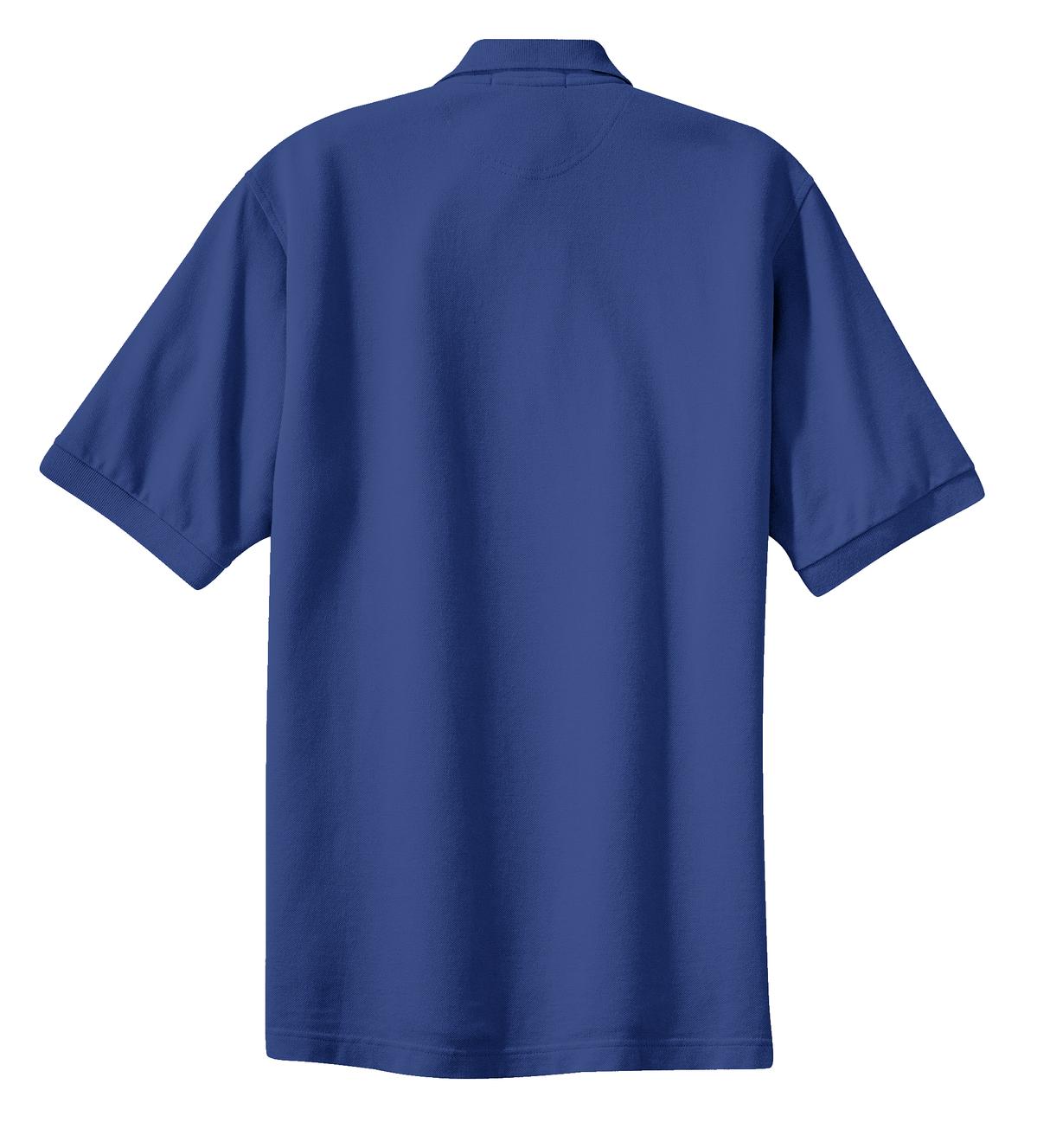 Port Authority Heavyweight Cotton Pique Polo.  K420 Royal