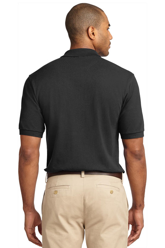 Port Authority Heavyweight Cotton Pique Polo.  K420 Black