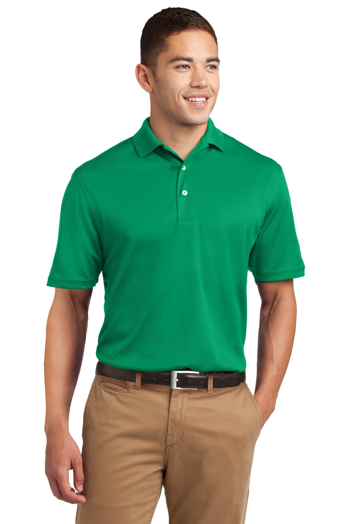 Sport-Tek Dri-Mesh Polo.  K469 Kelly Green