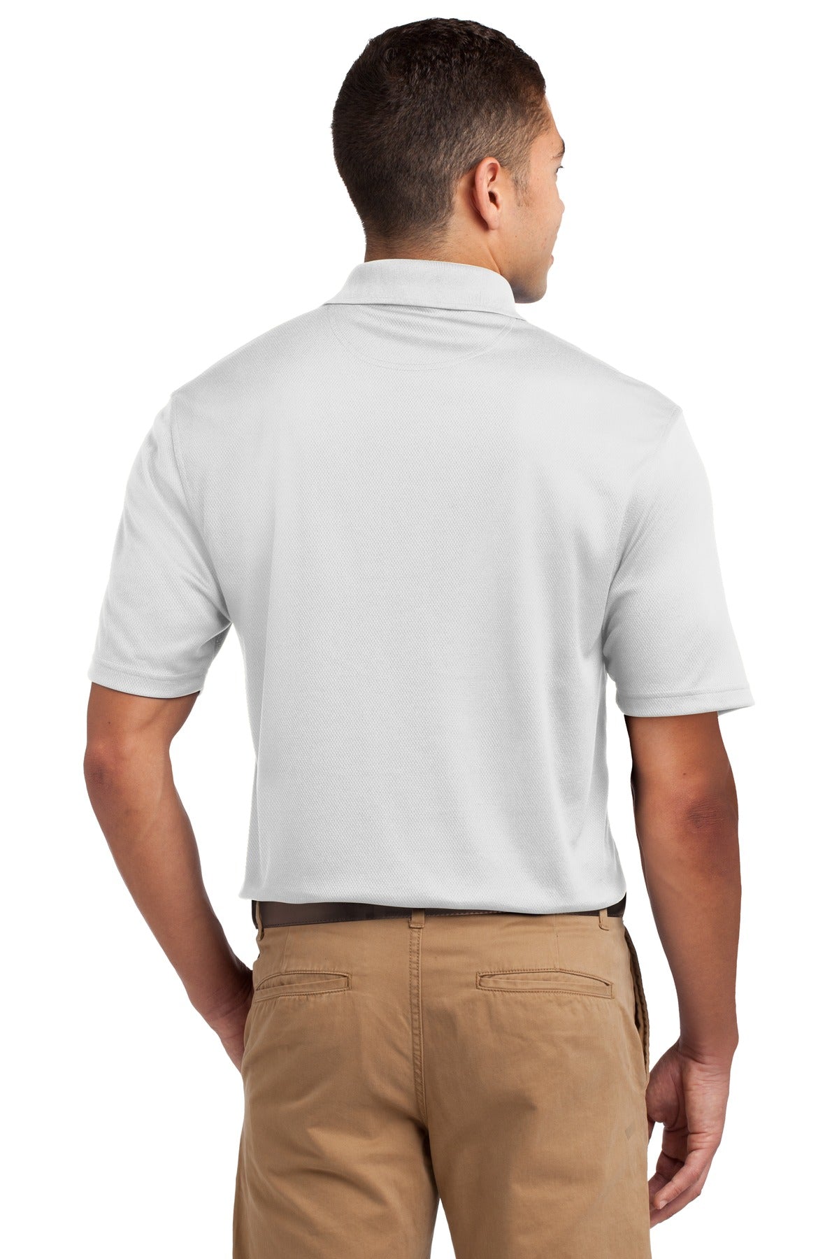 Sport-Tek Dri-Mesh Polo.  K469 White