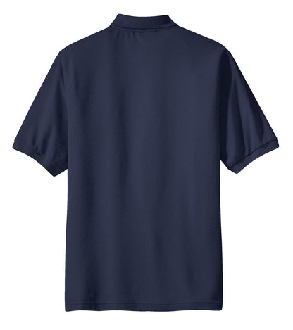 Port Authority Silk Touch Polo with Pocket.  K500P Navy
