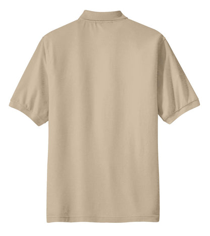 Port Authority Silk Touch Polo with Pocket.  K500P Stone