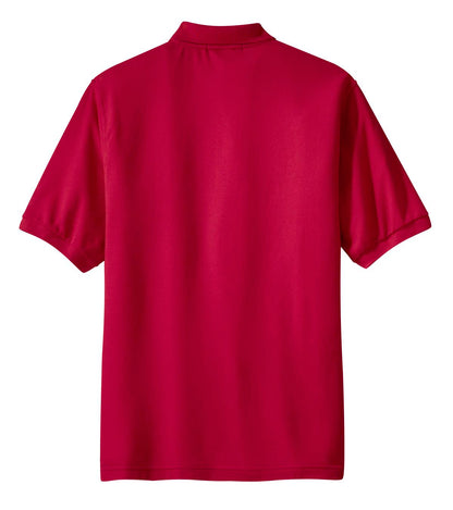 Port Authority Silk Touch Polo with Pocket.  K500P Red