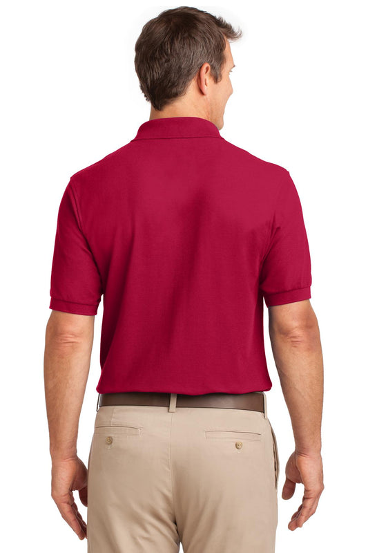 Port Authority Silk Touch Polo with Pocket.  K500P Red