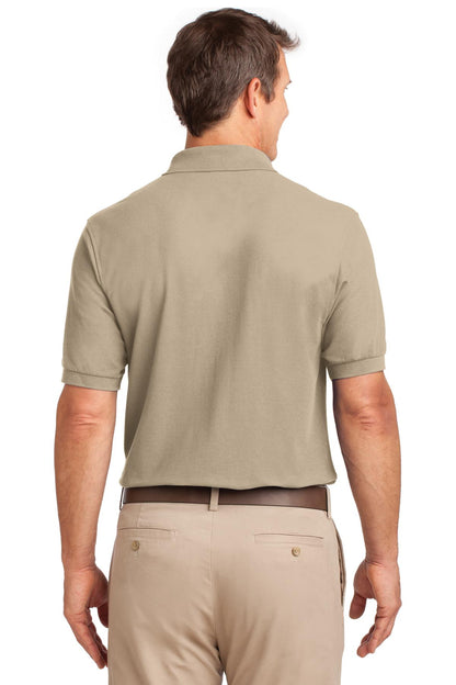 Port Authority Silk Touch Polo with Pocket.  K500P Stone