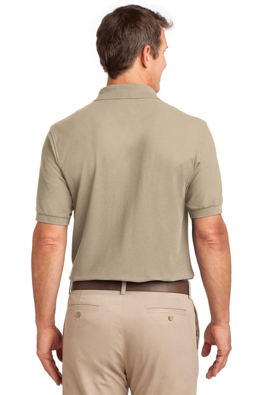 Port Authority Silk Touch Polo with Pocket.  K500P Stone