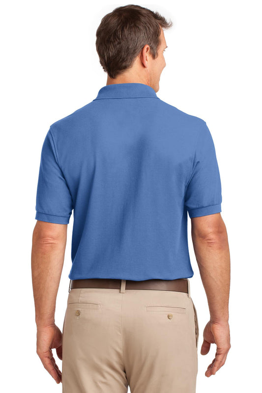 Port Authority Silk Touch Polo with Pocket.  K500P Ultramarine Blue