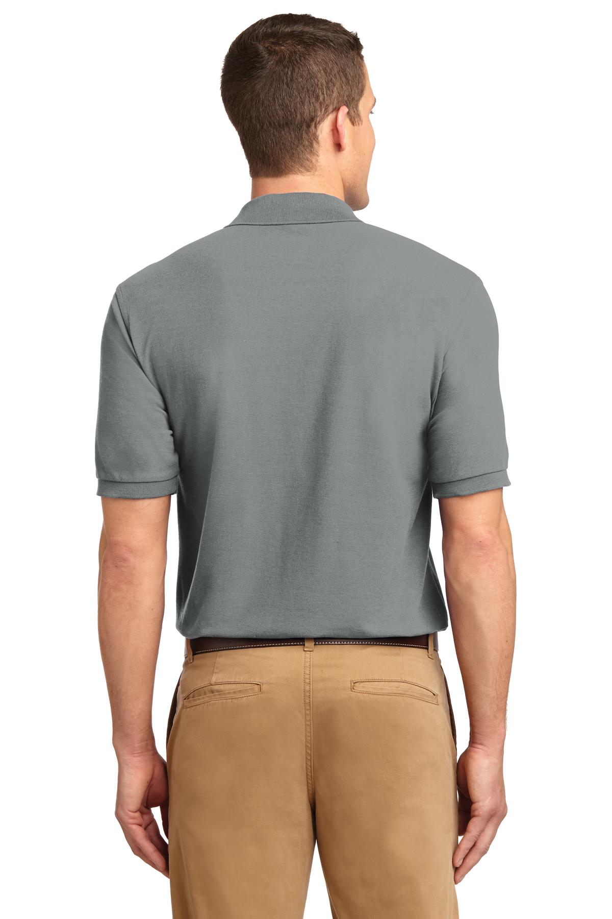 Port Authority Extended Size Silk Touch Polo K500ES Cool Grey