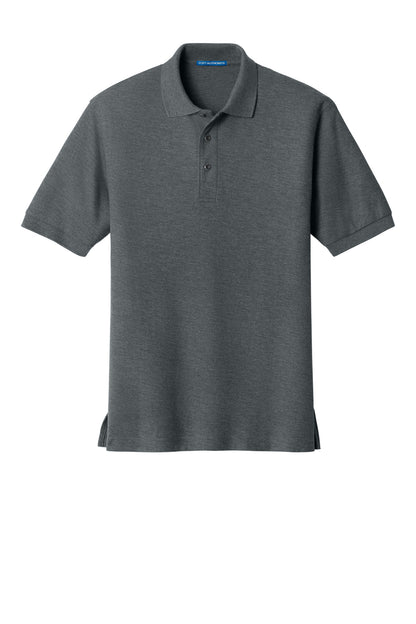 Port Authority Extended Size Silk Touch Polo K500ES Steel Grey