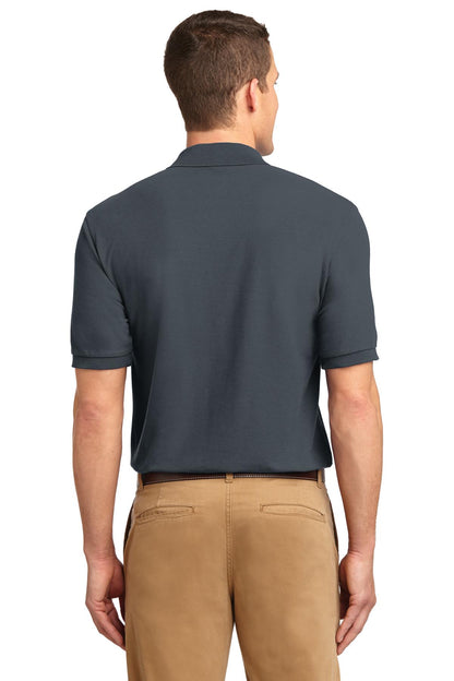 Port Authority Extended Size Silk Touch Polo K500ES Steel Grey