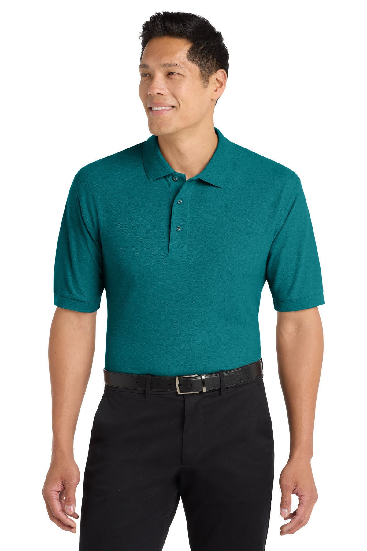 Port Authority Silk Touch Polo K500 Teal Green