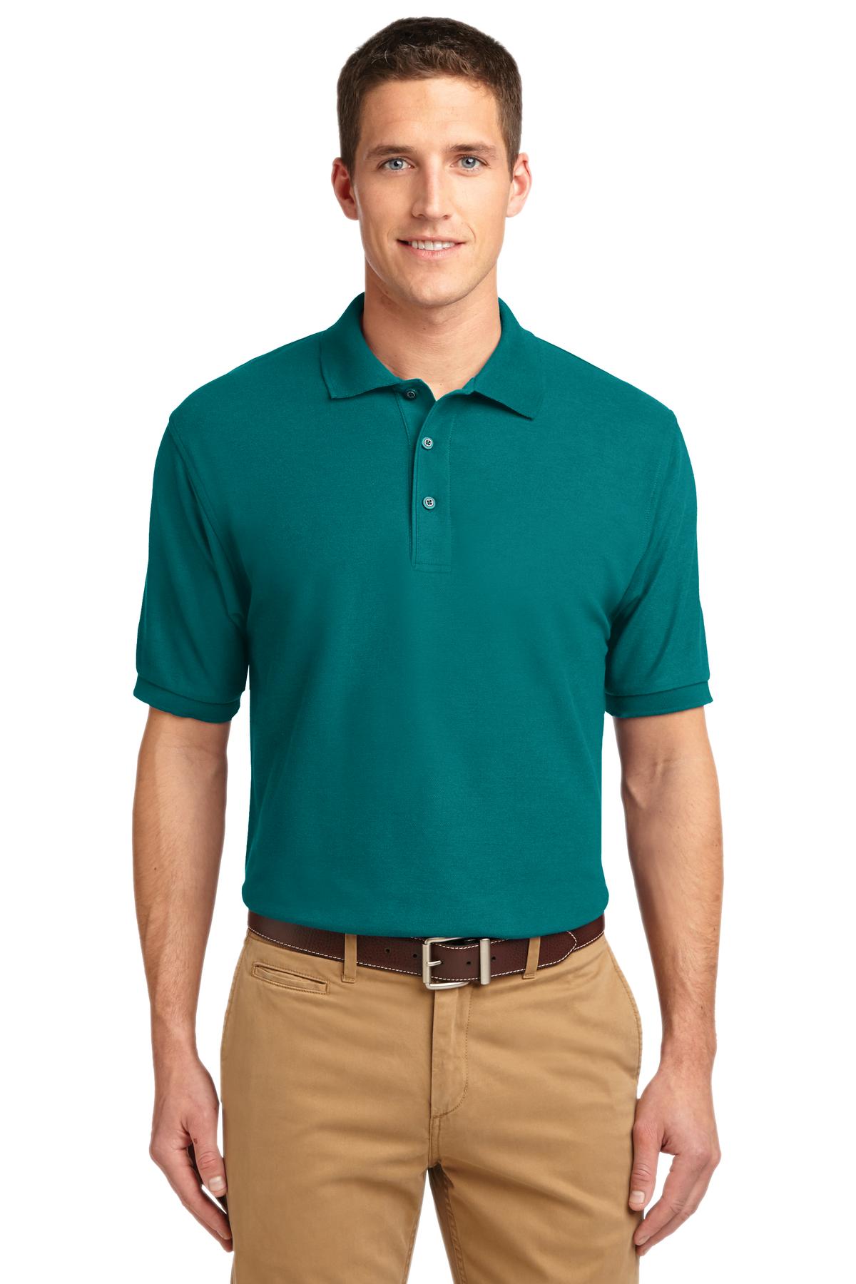 Port Authority Silk Touch Polo K500 Teal Green