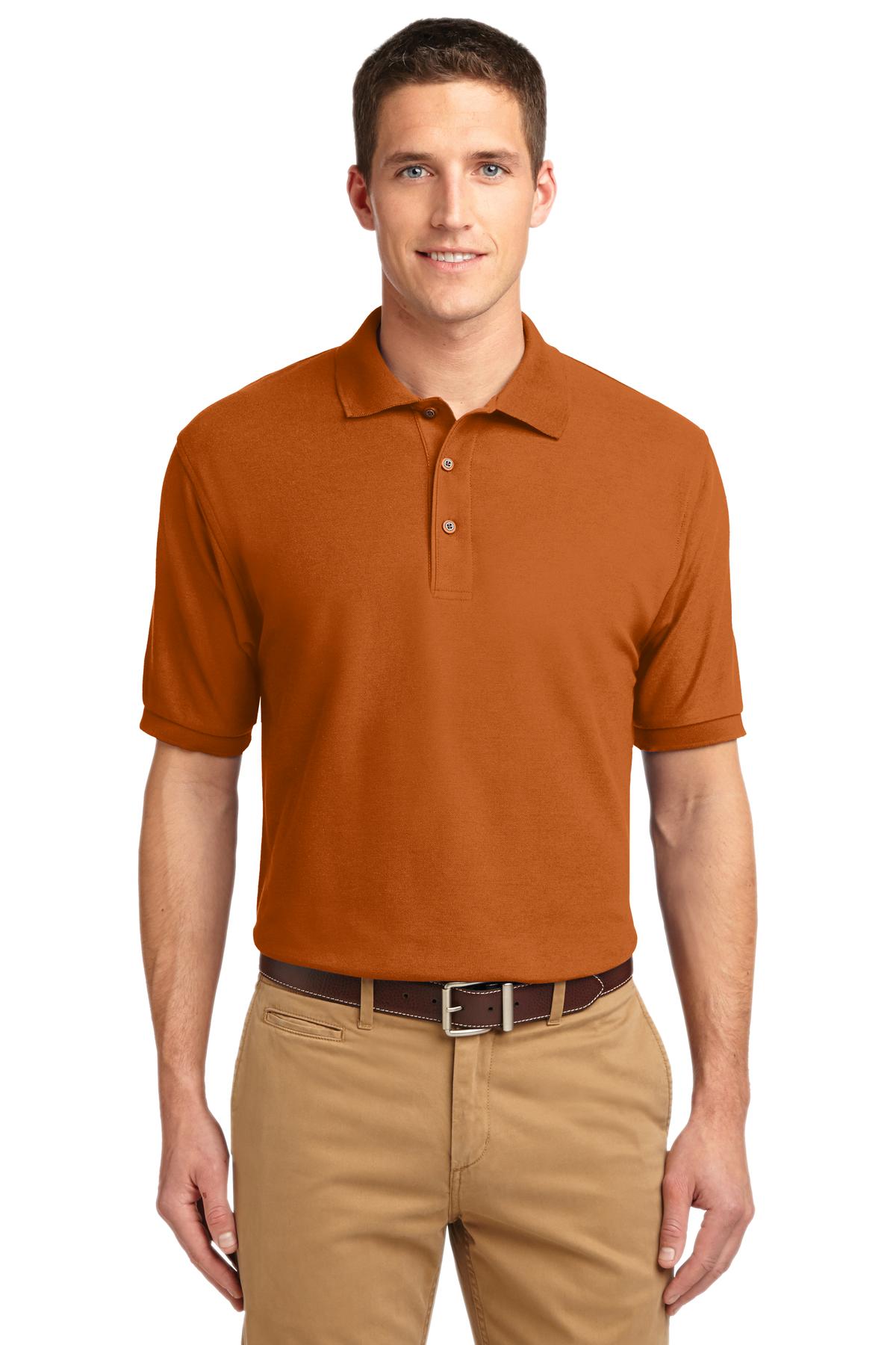 Port Authority Silk Touch Polo K500 Texas Orange