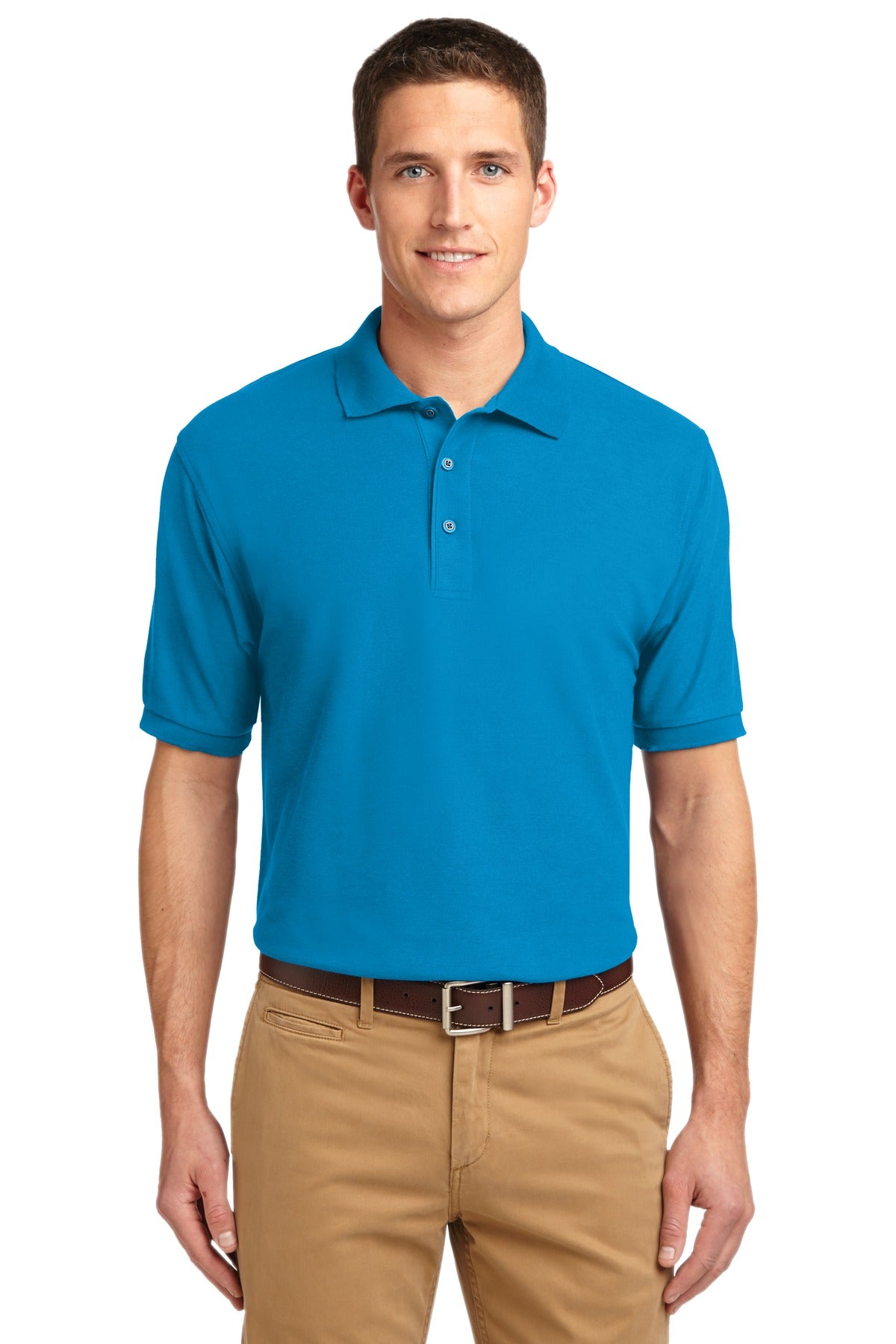 Port Authority Silk Touch Polo K500 Turquoise