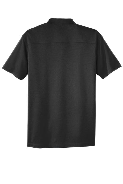 Port Authority Silk Touch Interlock Performance Polo. K5200 Black