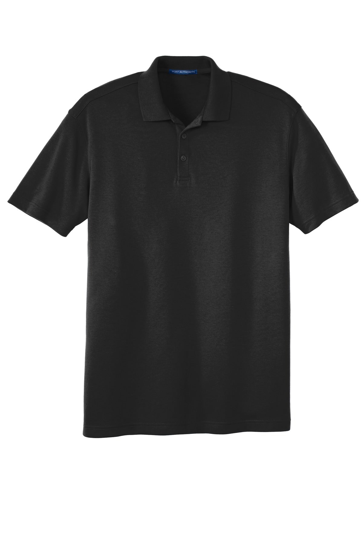 Port Authority Silk Touch Interlock Performance Polo. K5200 Black