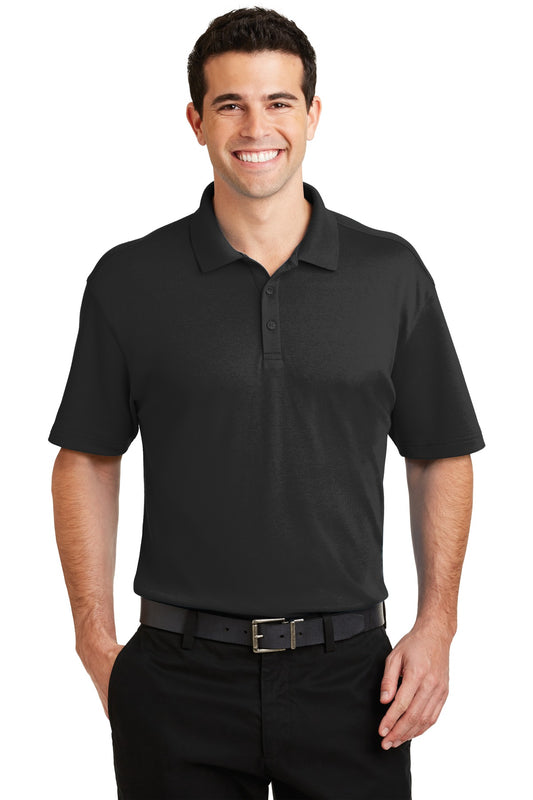 Port Authority Silk Touch Interlock Performance Polo. K5200 Black