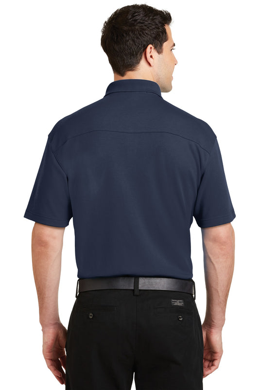 Port Authority Silk Touch Interlock Performance Polo. K5200 Navy