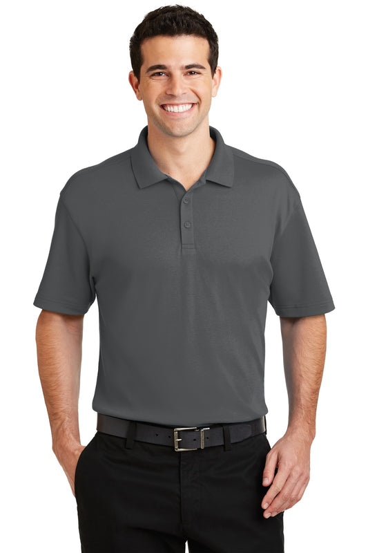 Port Authority Silk Touch Interlock Performance Polo. K5200 Sterling Grey