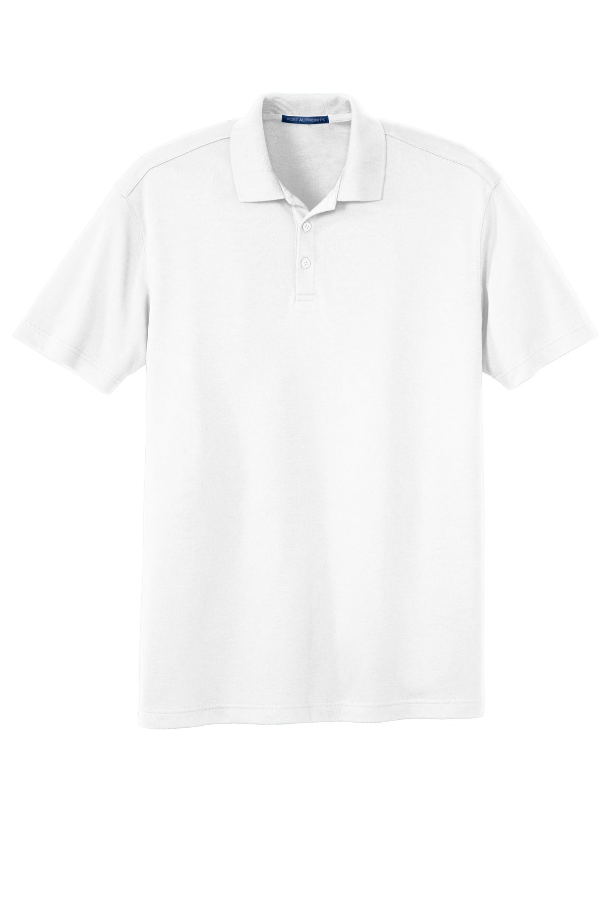 Port Authority Silk Touch Interlock Performance Polo. K5200 White