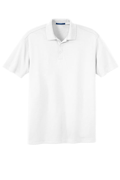 Port Authority Silk Touch Interlock Performance Polo. K5200 White