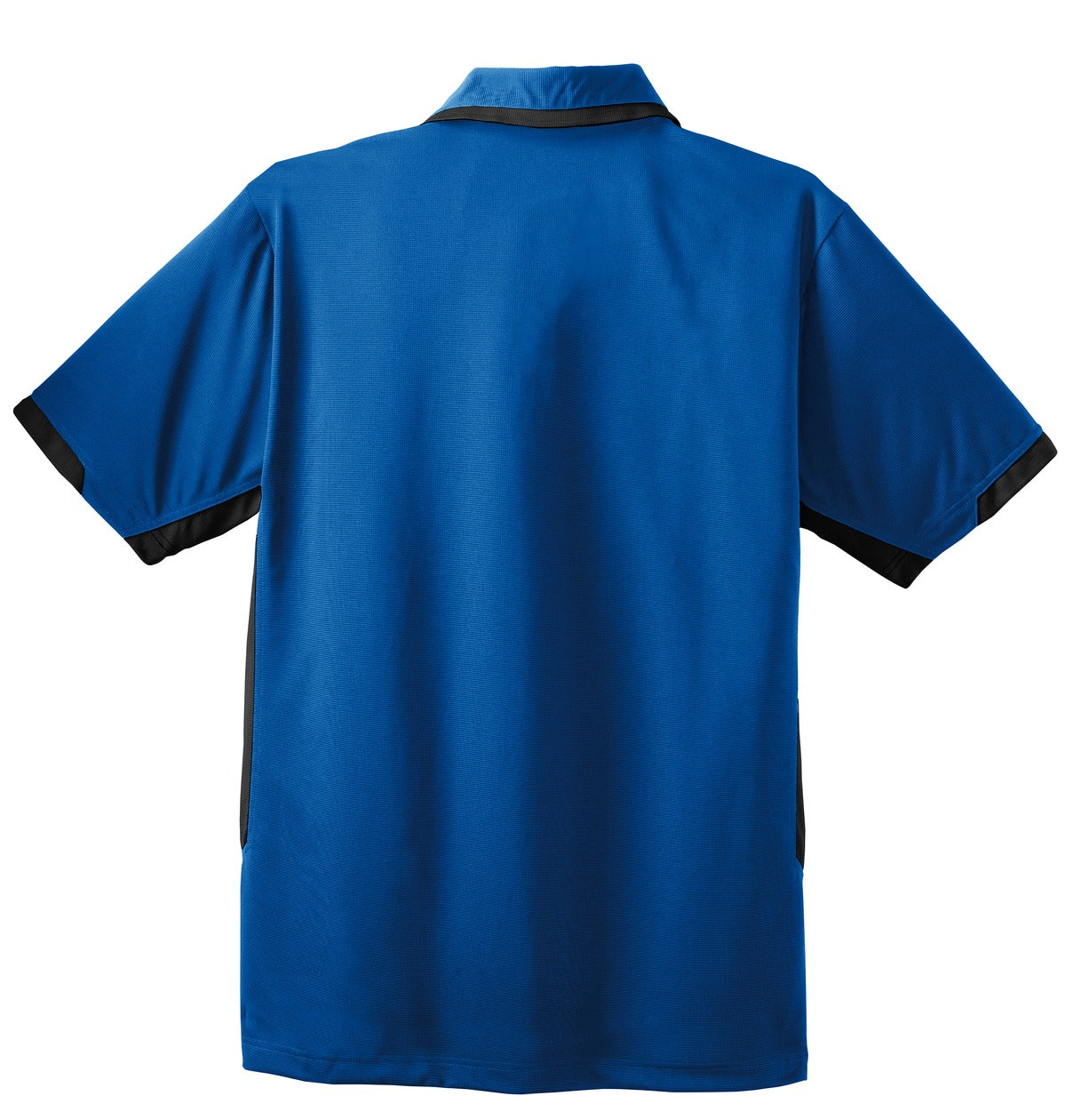 Port Authority Dry Zone Colorblock Ottoman Polo. K524 Royal/ Black