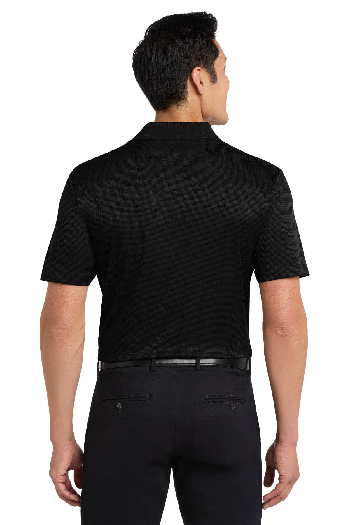 Port Authority Performance Fine Jacquard Polo. K528 Black
