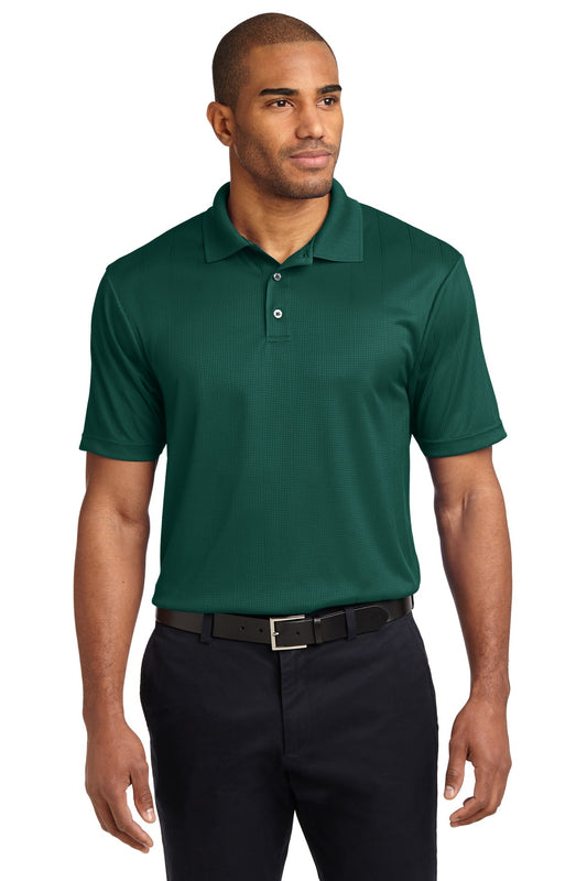 Port Authority Performance Fine Jacquard Polo. K528 Green Glen