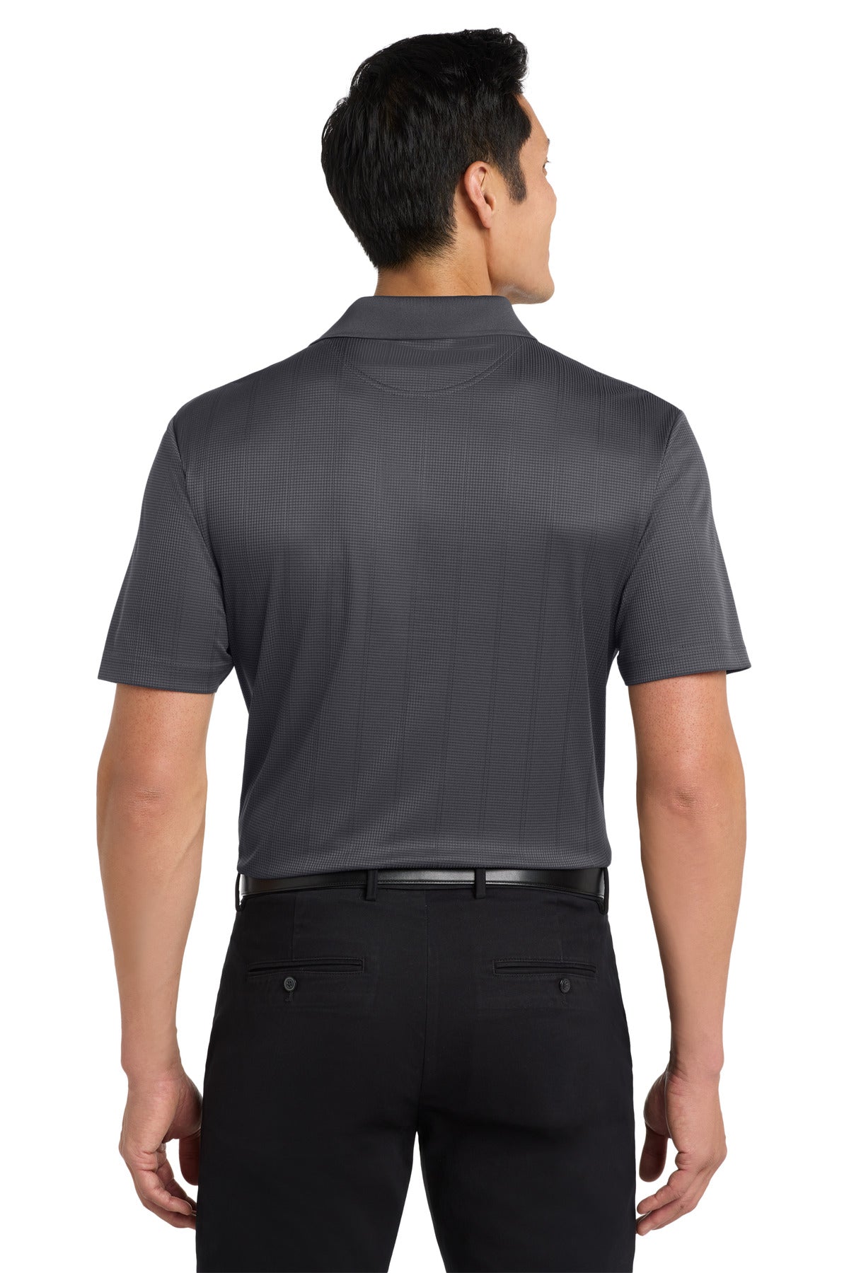 Port Authority Performance Fine Jacquard Polo. K528 Grey Smoke