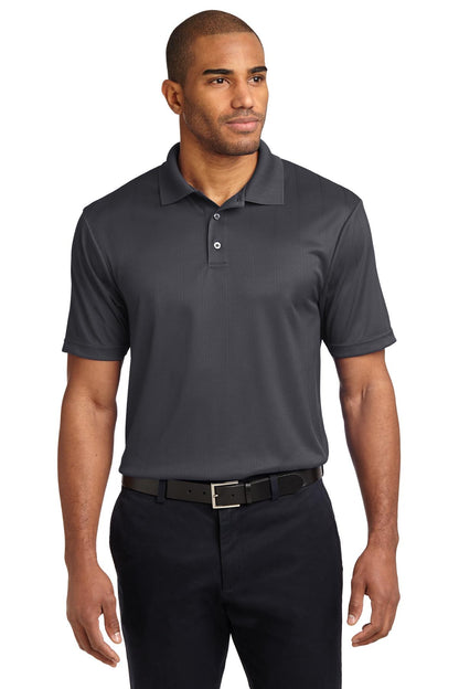 Port Authority Performance Fine Jacquard Polo. K528 Grey Smoke