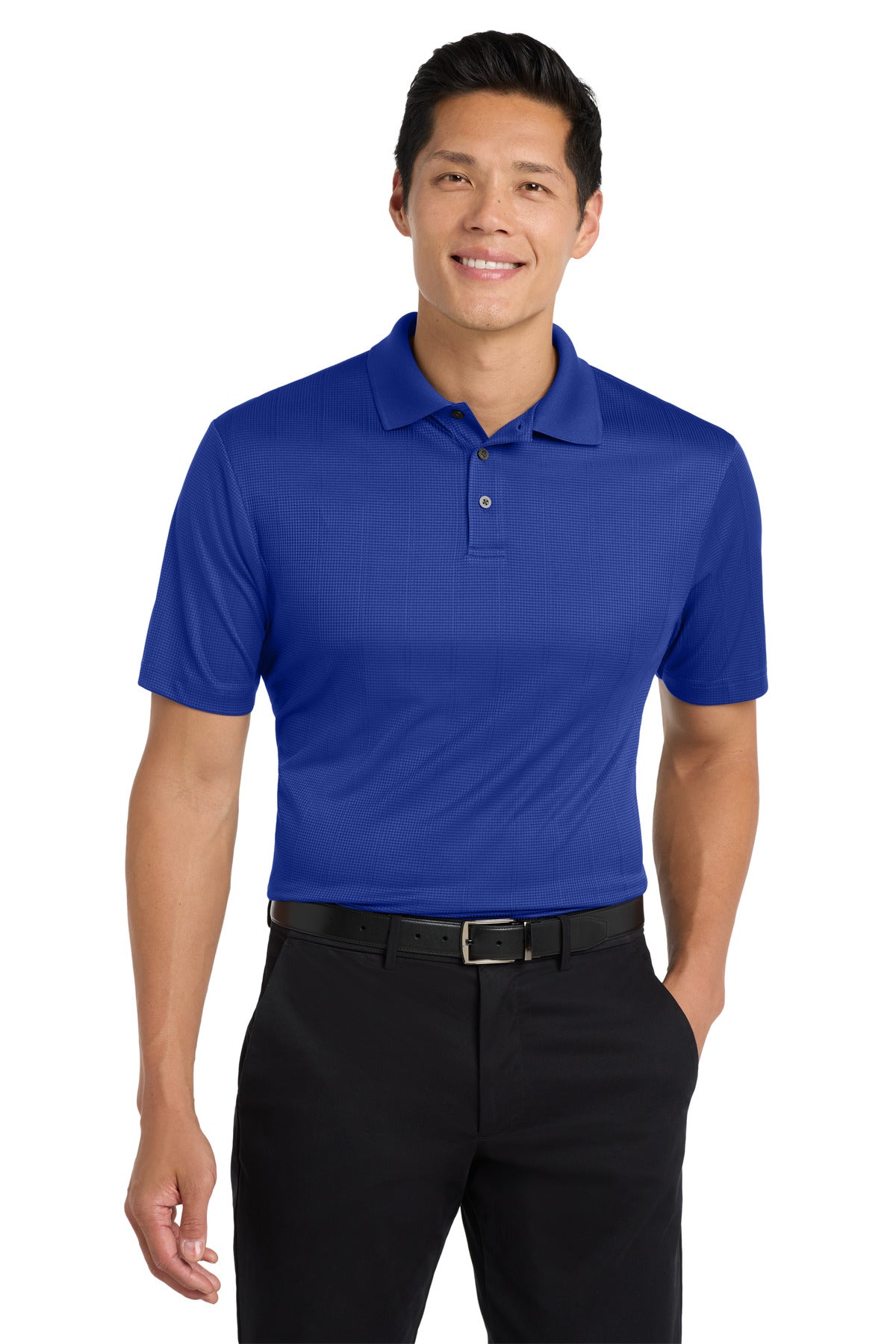Port Authority Performance Fine Jacquard Polo K528 Hyper Blue