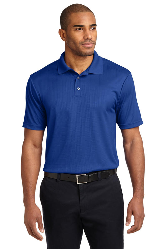 Port Authority Performance Fine Jacquard Polo. K528 Hyper Blue
