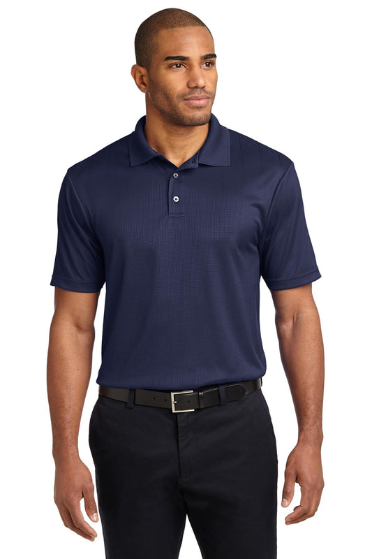 Port Authority Performance Fine Jacquard Polo. K528 True Navy