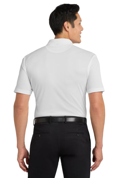 Port Authority Performance Fine Jacquard Polo. K528 White
