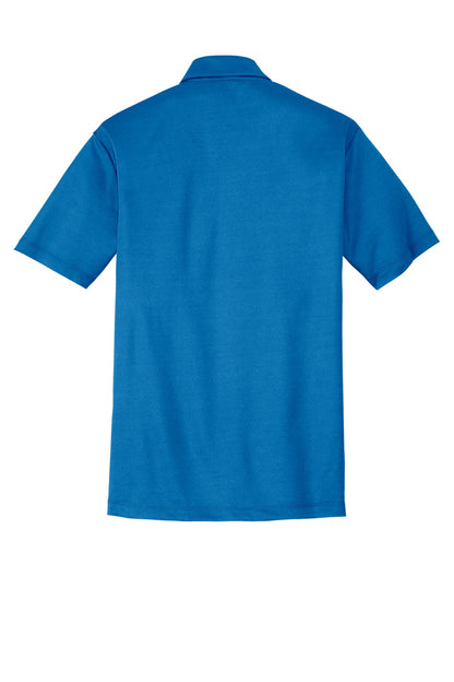 Port Authority Silk Touch Performance Pocket Polo. K540P Brilliant Blue