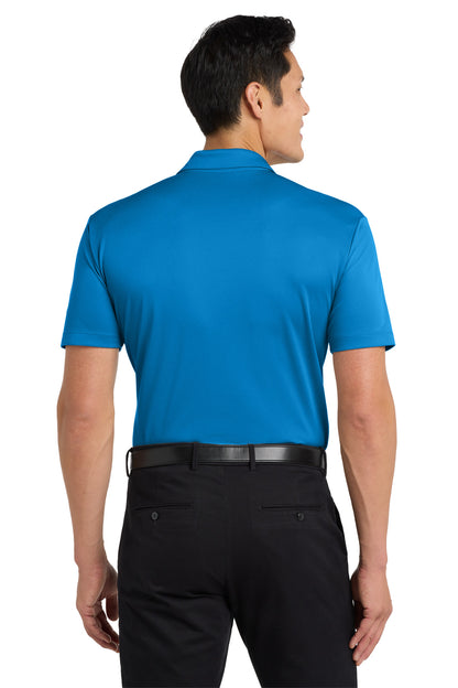 Port Authority Silk Touch Performance Pocket Polo. K540P Brilliant Blue