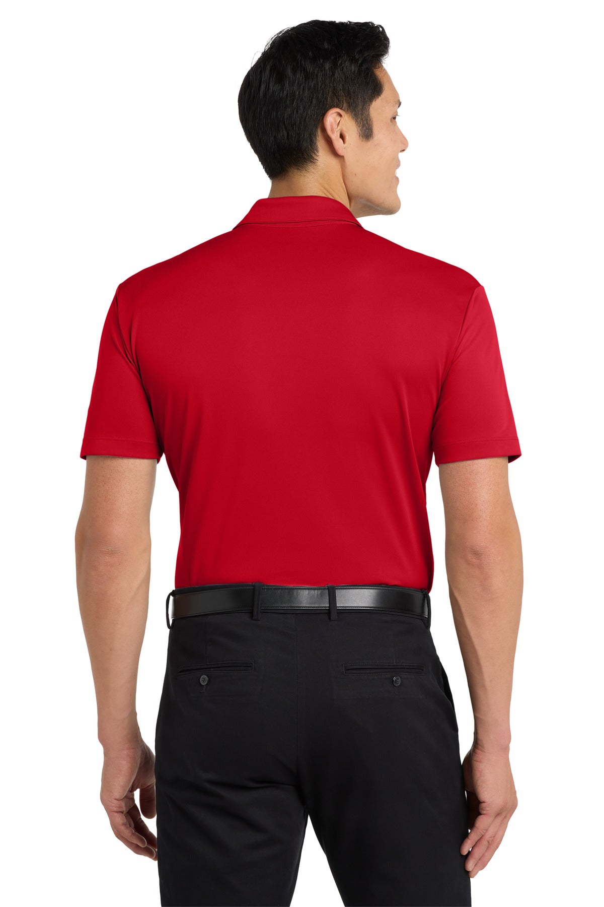 Port Authority Silk Touch Performance Pocket Polo. K540P Red
