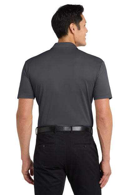 Port Authority Silk Touch Performance Pocket Polo. K540P Steel Grey