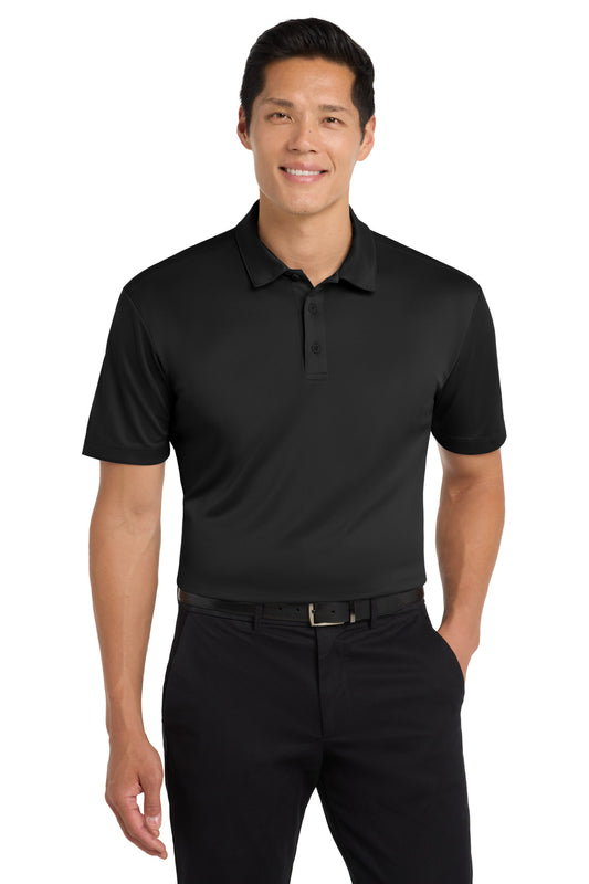Port Authority Tall Silk Touch Performance Polo. TLK540 Black Tall