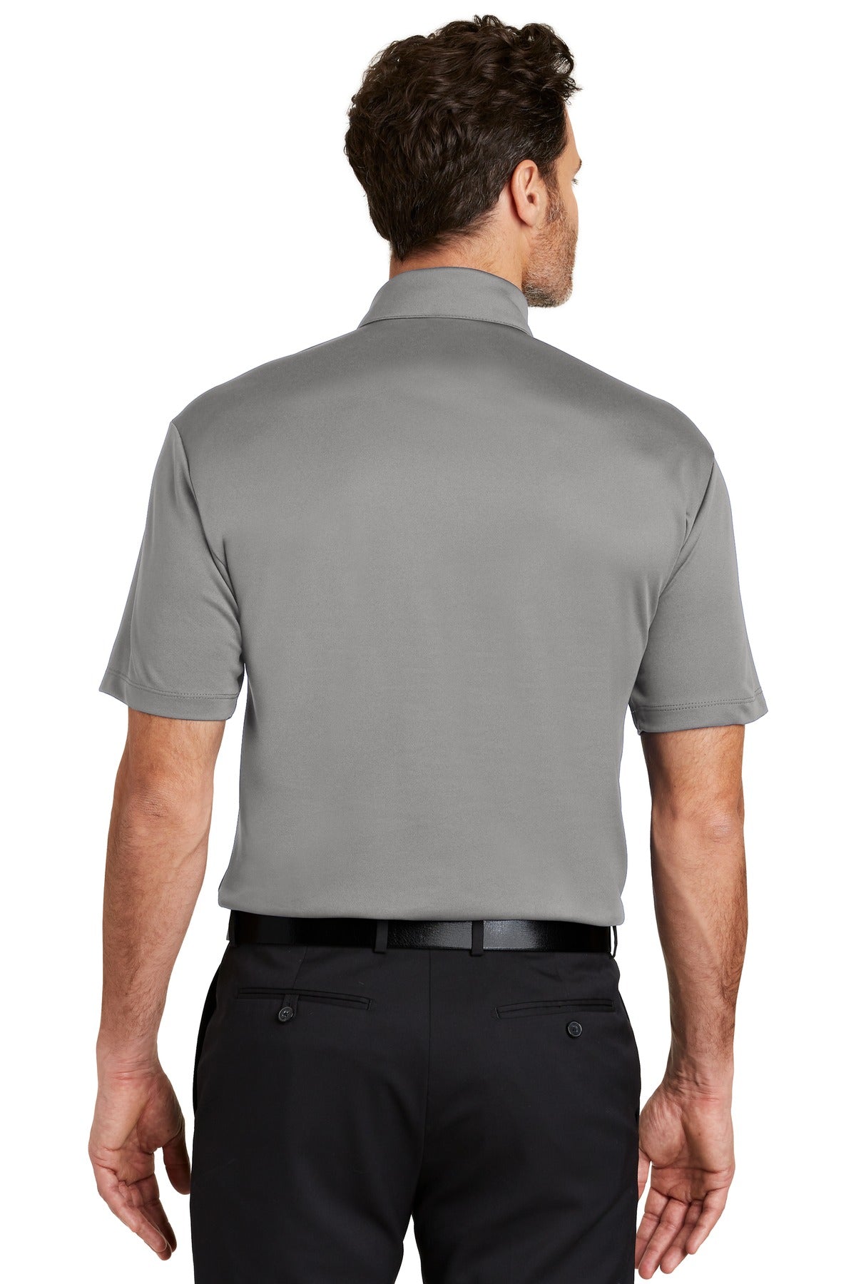 Port Authority Silk Touch Performance Polo. K540 Gusty Grey