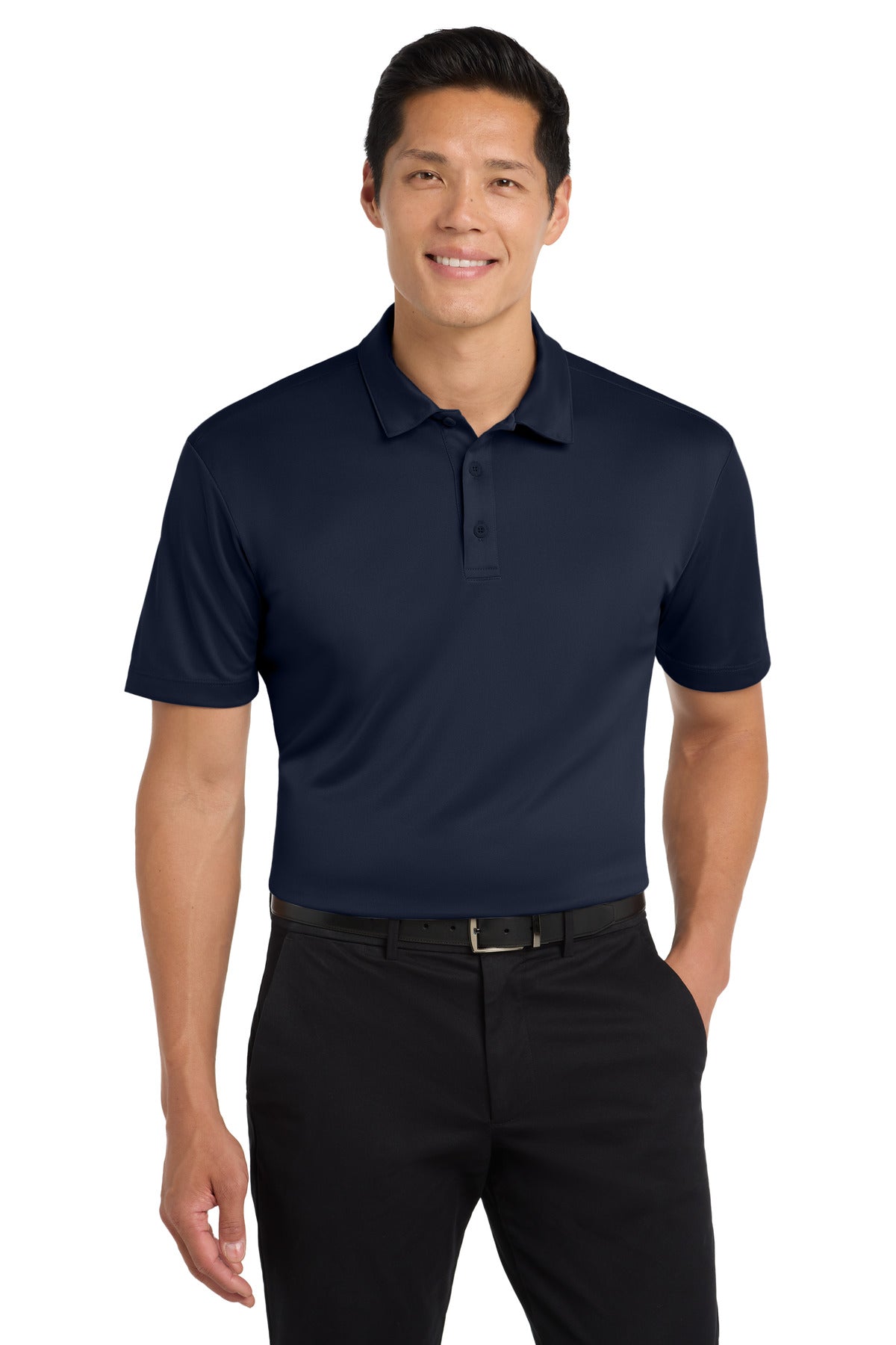 Port Authority Tall Silk Touch Performance Polo. TLK540 Navy Tall