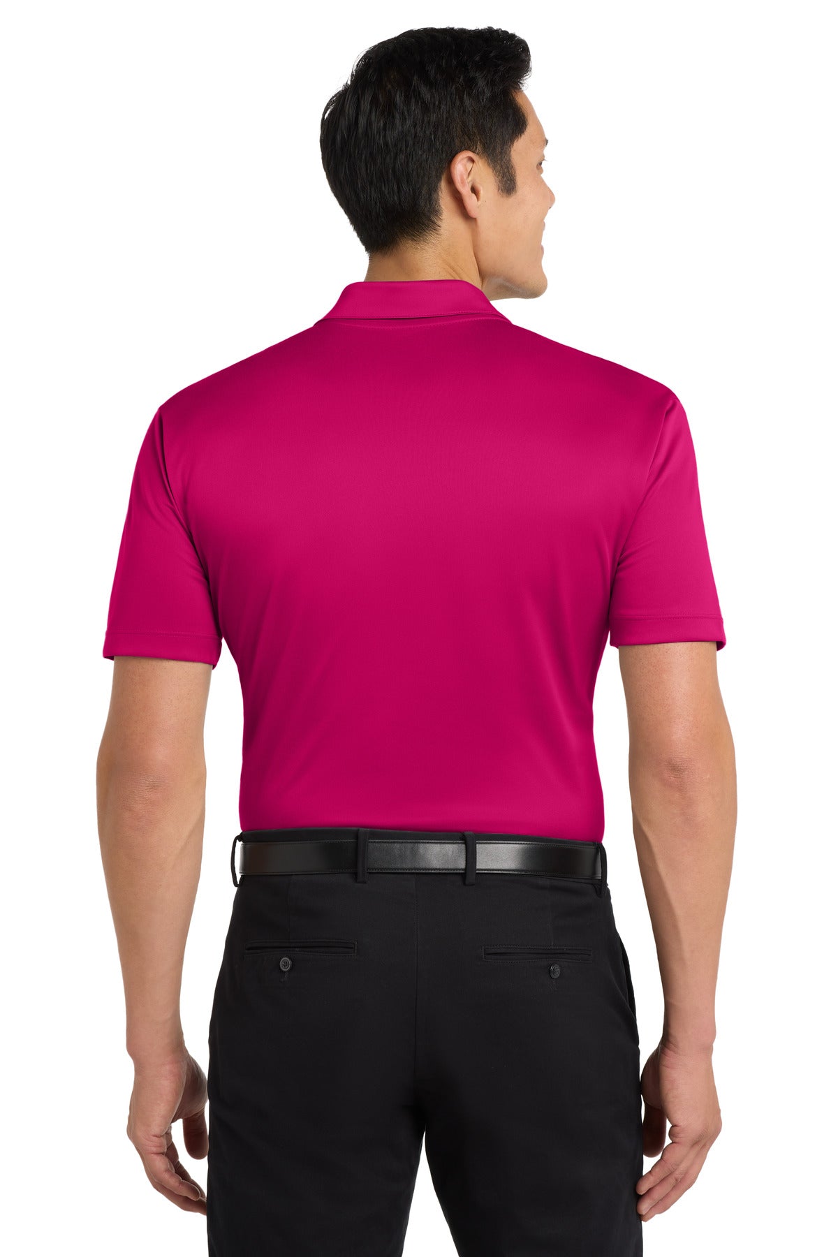 Port Authority Silk Touch Performance Polo. K540 Pink Raspberry