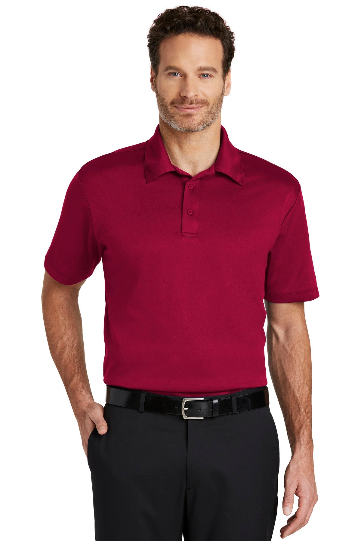 Port Authority Silk Touch Performance Polo. K540 Red