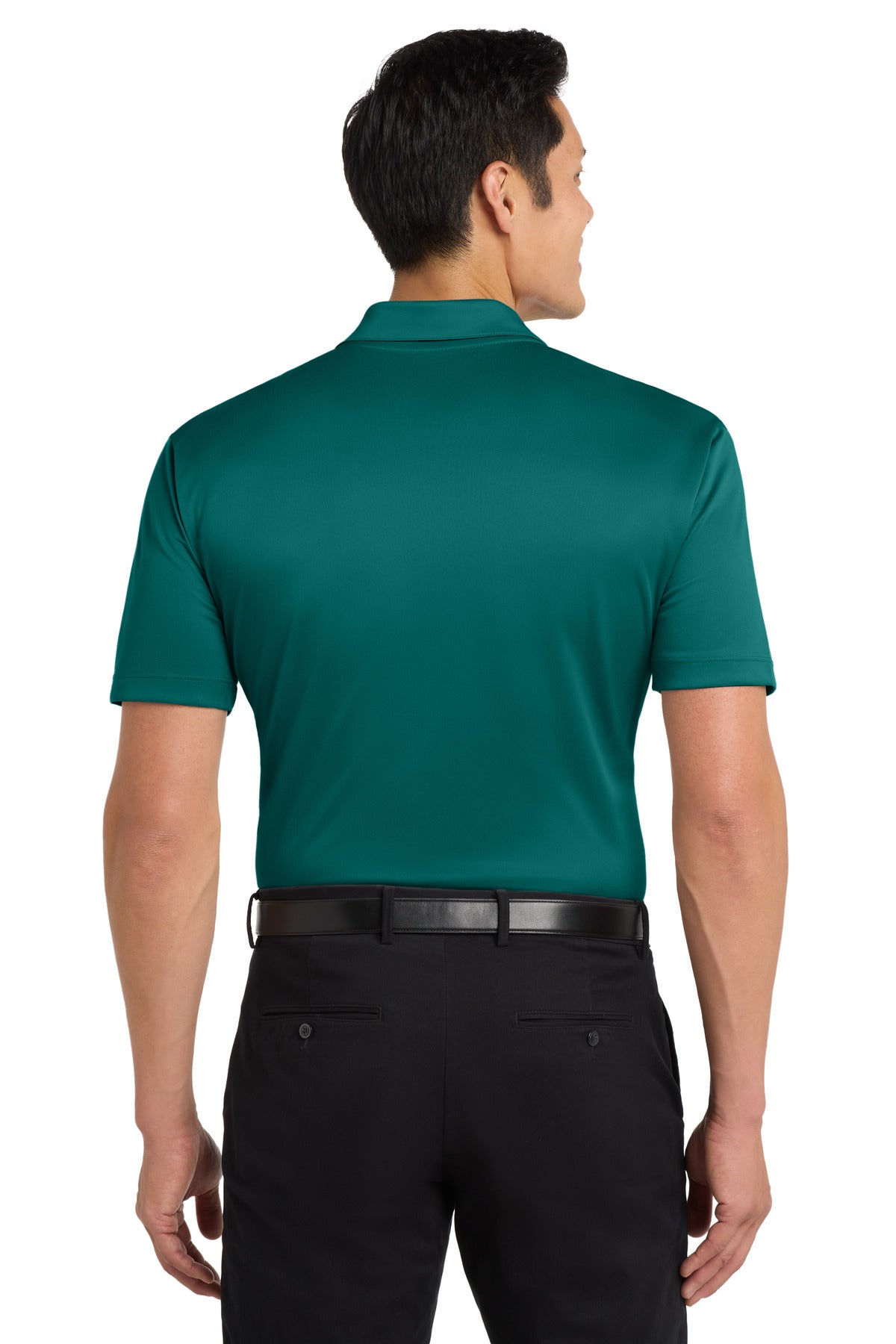 Port Authority Silk Touch Performance Polo. K540 Teal Green
