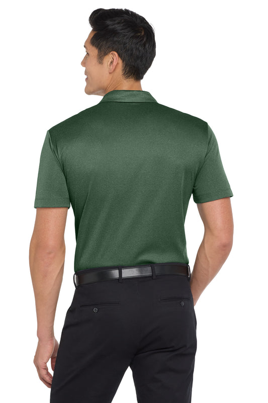 Port Authority  Heathered Silk Touch  Performance Polo. K542 Green Glen Heather